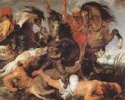 Peter Paul Rubens Hippopotamus and Crocodile Hunt (mk080 Spain oil painting reproduction